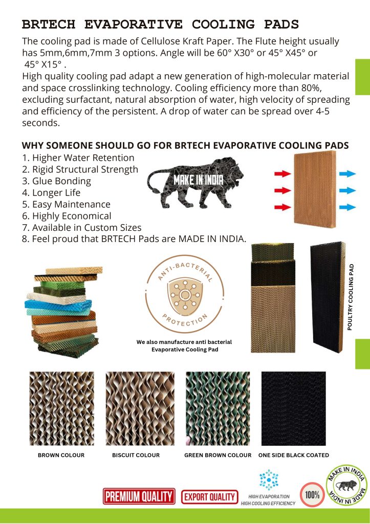 BRTECH EVAPORATIVE COOLING PADS